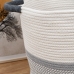 Decorative basket Vinthera Moa Cotton Grey 33 x 40 cm
