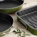Roasting Tin Quid Naturalia Grille Green Metal 42 x 30,5 x 6,3 cm