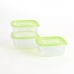 Set di scatole porta pranzo Quid Refresh 3 Pezzi Verde Plastica