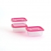 Set Lunchboxen Quid Refresh 3 Onderdelen Fuchsia Plastic