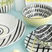 Flat Plate Bidasoa Zigzag Multicolour Ceramic 26,5 cm