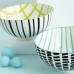 Set of bowls Bidasoa Zigzag Multicolour Ceramic 15 x 15 x 7,3 cm (2 Pieces)