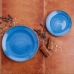 Servizio di Piatti Quid Vita Azzurro Ceramica 18 Pezzi