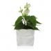 Plant pot Versa White Ceramic Plastic Squared 20 x 18 x 20 cm