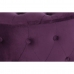 Fotpall DKD Home Decor Violett Polyester Bordeaux Trä MDF (70 x 70 x 42 cm)