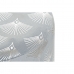 Fotpall DKD Home Decor Blå Polyester Metall Gyllene (35 x 35 x 43 cm)