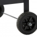 Coal Barbecue with Wheels DKD Home Decor Black Natural Metal Steel 113 x 51 x 97 cm (113 x 51 x 97 cm)