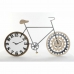 Orologio da Parete DKD Home Decor 108 x 6,4 x 63,5 cm Naturale Nero Bicicletta Metallo Legno MDF