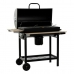 Coal Barbecue with Cover and Wheels DKD Home Decor Black Natural Wood Metal Steel 108 x 71 x 103 cm
