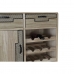 Bottle rack DKD Home Decor Wood Metal (80 x 38 x 84 cm)
