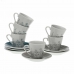 Zestaw filiżanek do kawy Versa Nomma Porcelana (6 Części) (5,8 x 6 x 5,8 cm)