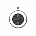 Стенен часовник DKD Home Decor Черен Кристал Желязо 64 x 9 x 73 cm