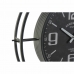 Nástenné hodiny DKD Home Decor Čierna Sklo Železo 64 x 9 x 73 cm