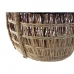 Basket set DKD Home Decor Natural Lilac Seagrass Tropical 39 x 39 x 41 cm 3 Pieces