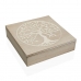 Декоративна кутия Versa Дърво Дървен 24 x 6 x 24 cm