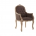 Krzesło DKD Home Decor Brązowy Naturalny Ceimnobrązowy Drewno kauczukowe 62 x 55 x 100 cm 63,5 x 49,5 x 102 cm