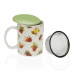 Cup with Tea Filter Versa Fruits Stoneware