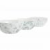 Set za Aperitiv DKD Home Decor Bela Mornarsko modra Porcelan Akacija Plastika Orientalsko 4 Kosi 30 x 9,5 x 1,3 cm