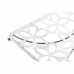 Podkładki na stół DKD Home Decor Srebrzysty Metal Plastikowy 18 x 18 x 1,5 cm