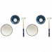 Σετ σούσι DKD Home Decor Μπλε Λευκό Bamboo Πορσελάνη Ανατολικó 34 x 29,5 x 7,3 cm (12 Μονάδες) (8 Τεμάχια) (34 x 29,5 x 7,3 cm)