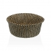 Decorative basket Versa Black Marine algae Ø 28 cm