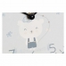 Nástenné hodiny DKD Home Decor Modrá Ružová Drevo Kov Plastické Drevo MDF Detské Vták 24 x 3 x 24 cm (2 kusov)