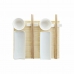 Sada na sushi DKD Home Decor Bambus Kamenina Biela Prírodná Orientálny 28,5 x 19,5 x 3,3 cm (9 Kusy) (28,5 x 19,5 x 3,3 cm)