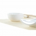 Sushi-sæt DKD Home Decor Bambus Stentøj Hvid Natur Orientalsk 28,5 x 19,5 x 3,3 cm (9 Dele) (28,5 x 19,5 x 3,3 cm)