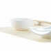 Sushiset DKD Home Decor Bambu Stengods Vit Naturell Orientalisk 28,5 x 19,5 x 3,3 cm (9 Delar) (28,5 x 19,5 x 3,3 cm)