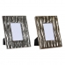 Fotolijsten DKD Home Decor Aluminium Kristal Gouden Modern 21 x 1 x 26 cm (2 Stuks)