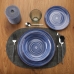 Nádobí na stůl Versa Artesia 18 Kusy Modrý Porcelán