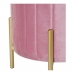 Podložka pod nohy DKD Home Decor 8424001829828 44 x 44 x 46 cm Růžový Zlatá Kov Samet Velvet