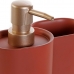 Набор для ванной DKD Home Decor Позолоченный терракот PVC Смола современный 8,5 x 6 x 18 cm (2 штук)