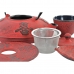 Igra ispijanje čaja DKD Home Decor Crvena Crna (800 ml)