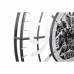 Nástenné hodiny DKD Home Decor Striebristý Čierna Železo (80 x 7 x 80 cm)