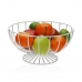 Fruit Bowl Versa White Metal Ceramic Steel 26,5 x 13,5 x 26,5 cm