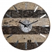 Стенен часовник DKD Home Decor 8424001775774 Кафяв Естествен Металик Дървен Метал 40 x 3,6 x 40 cm