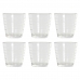 Набор стаканов DKD Home Decor Разноцветный Прозрачный Стеклянный Пластик 250 ml (6 pcs)