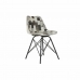 Valgomojo kėdė DKD Home Decor Balta Juoda Rusvai gelsva Pilka Oda 45,5 x 52 x 79 cm