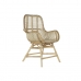 Kerti szék DKD Home Decor Multicolour Naturell Rattan 61 x 58 x 92 cm 62 x 62 x 92 cm