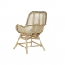 Vrtni stol DKD Home Decor Multifarvet Natur Spanskrør 61 x 58 x 92 cm 62 x 62 x 92 cm