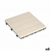 Взаимозаменяемая плитка композитный Бежевый полиэтилен 30 x 2,6 x 30 cm (6 штук)