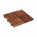 Взаимозаменяемая плитка Коричневый полиэтилен древесина акации 30 x 2,8 x 30 cm (6 штук)