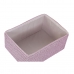Basket set DKD Home Decor 41 x 29 x 18 cm Silver Grey Pink polypropylene
