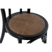 Трапезен стол DKD Home Decor Черен Многоцветен 43 x 44 x 89 cm