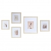 Wall photo frame DKD Home Decor Crystal Natural White MDF Wood Boho (32,5 x 1,5 x 45 cm)