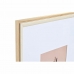 Wall photo frame DKD Home Decor Crystal Natural White MDF Wood Boho (32,5 x 1,5 x 45 cm)