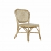 Blagavaonska stolica DKD Home Decor Pisana Prirodno Metal Ratan 52 x 59 x 94 cm