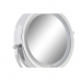 Palielināmais Spogulis ar LED DKD Home Decor 21,5 x 13,5 x 32,5 cm Sudrabains Metāls