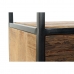 Shelves DKD Home Decor Black Natural Dark brown Metal Recycled Wood Mango wood 100 x 37 x 180 cm